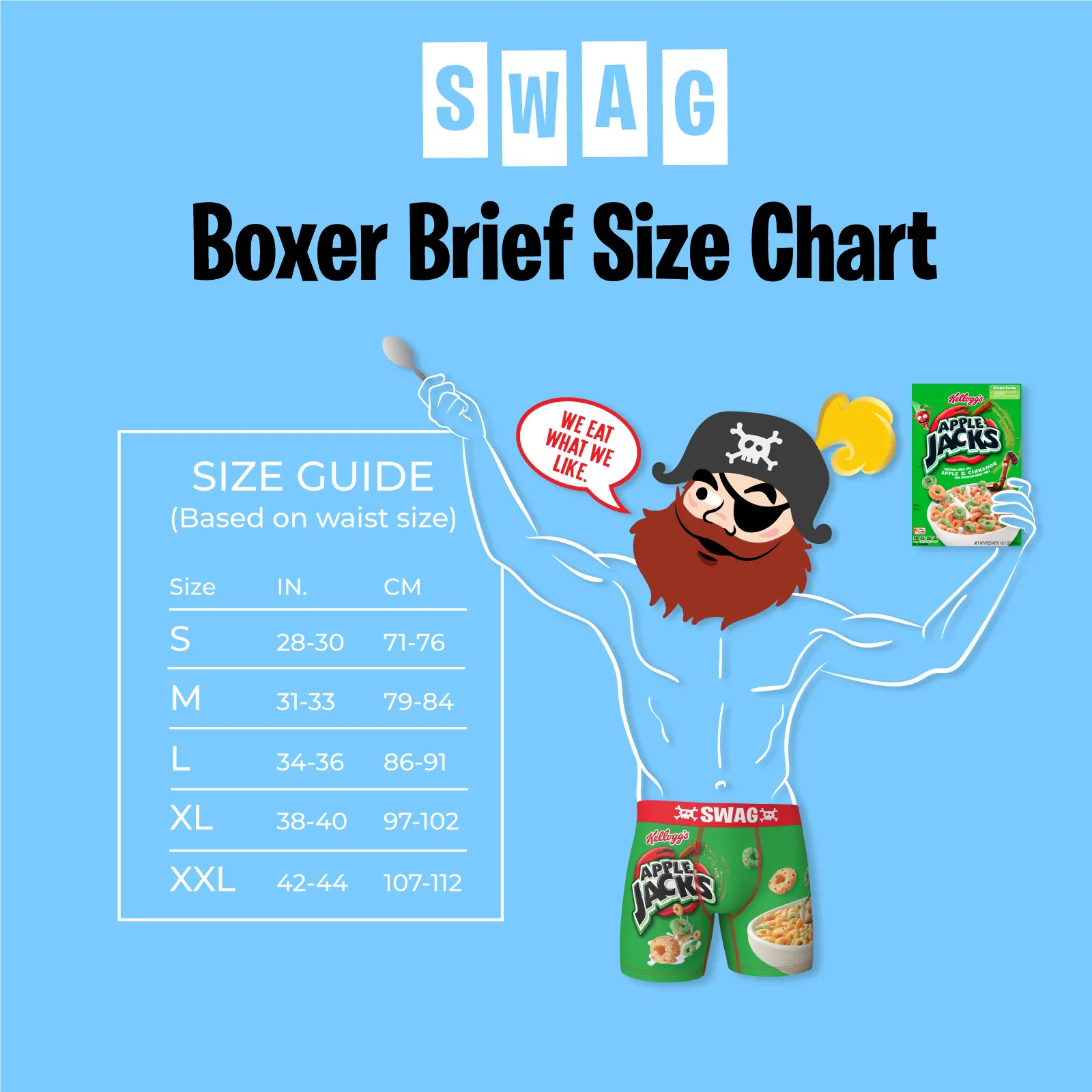 SWAG - Cereal Aisle BOXers: Apple Jacks