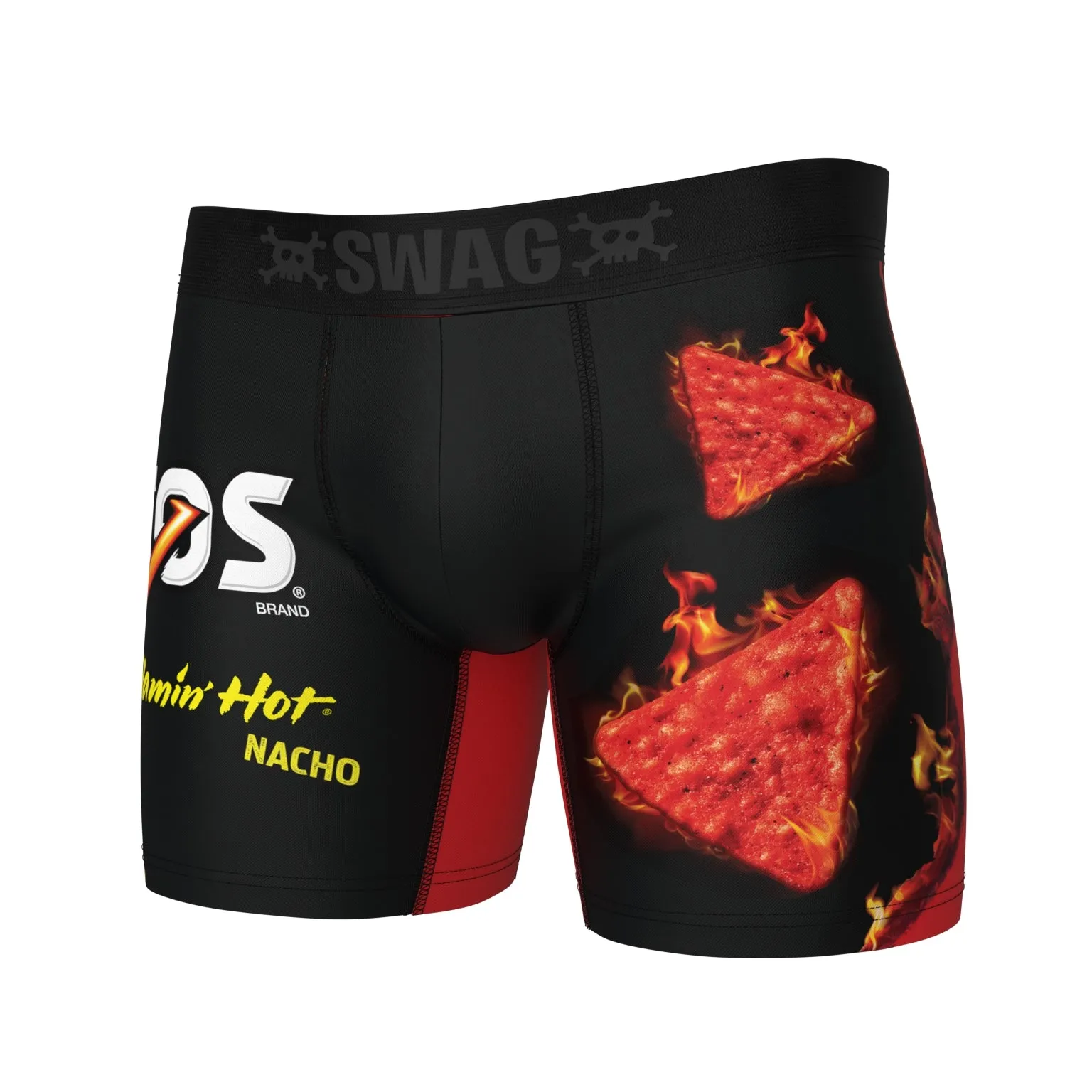 Sure, here is an optimized version of the product title:

SWAG Snack Aisle BOXers: Flaming Hot Nacho Doritos in a Convenient Bag - Spicy, Crunchy, Bold Flavor