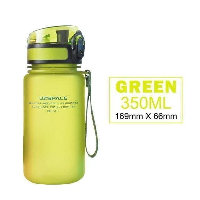 UZSPACE 350ML Water bottles Kids Cartoon Lovely Eco-friendly Plastic Shaker Sports Drink My Bottle Portable leakproof Drinkware