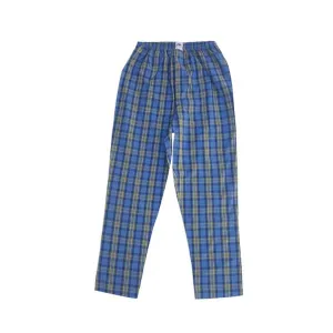 Woven Pajama Pants - Check Blue