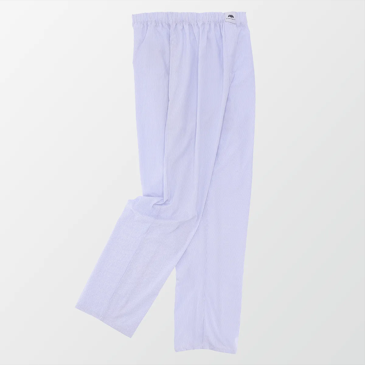Woven Pajama Pants – White and Blue